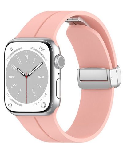 Каишка Techsuit - W011 Silicone, Apple Watch, 42/44/45/49 mm, розова - 2
