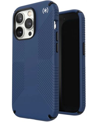 Калъф Speck - Presidio 2 Grip MagSafe, iPhone 14 Pro, син - 3