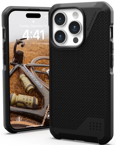 Калъф UAG - Metropolis LT Kevlar MagSafe, iPhone 15 Pro, черен - 4