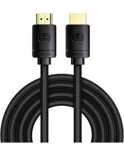 Кабел Baseus High Definition Series HDMI 8K to HDMI 8K Adapter Cable 2m Black - 1
