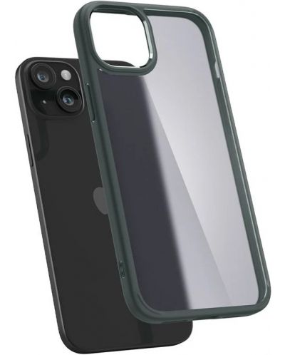 Калъф Spigen - Ultra Hybrid, iPhone 15, Frost Green - 6