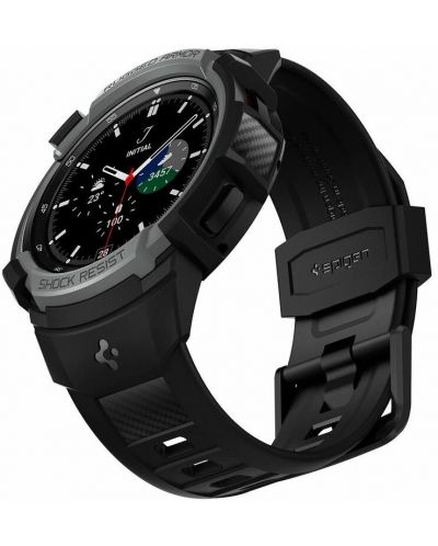 Каишка Spigen - Rugged Armor Pro, Galaxy Watch4 Classic, 46 mm, сива - 3