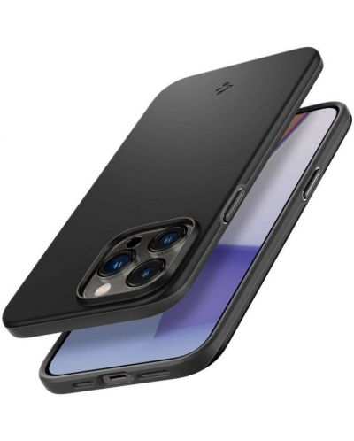 Калъф Spigen - Thin Fit, iPhone 14 Pro Max, черен - 6