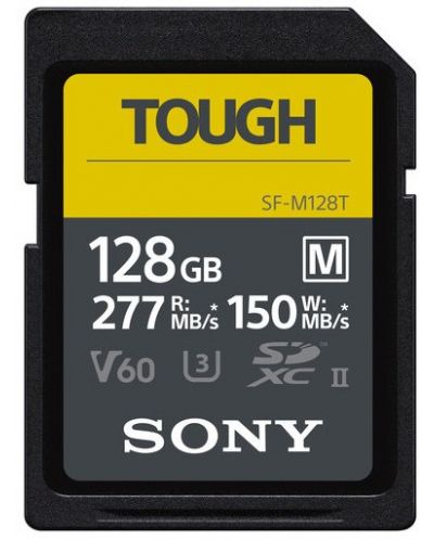 Карта памет Sony - M Tough Series, 128GB, SDXC, UHS-II U3 - 1