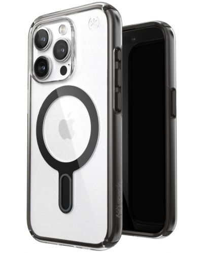 Калъф Speck - Presidio, iPhone 15 Pro, MagSafe ClickLock, прозрачен/черен - 4