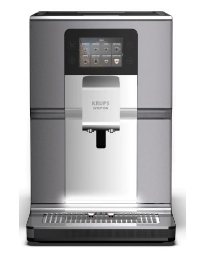 Кафеавтомат Krups - Intuition Preference+ EA875E10, 15 bar, 3 l, сив ...