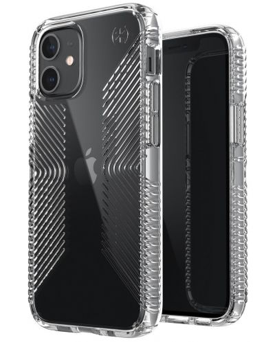 Калъф Speck - Presidio Perfect Clear Grips, iPhone 12 mini, прозрачен - 2