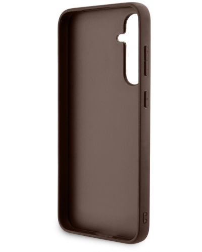 Калъф Guess - PU 4G Metal Logo Case, Galaxy S23 FE, кафяв - 7