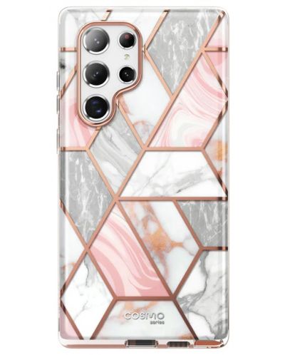 Калъф i-Blason - Cosmo, Galaxy S22 Ultra, Marble Pink - 1
