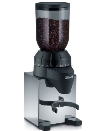 Кафемелачка Graef - CM820, 128W, 250 g, инокс/черно - 1