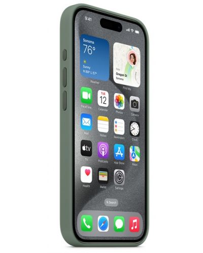 Калъф Apple - Silicone MagSafe, iPhone 15 Pro Мах, Cypress - 3