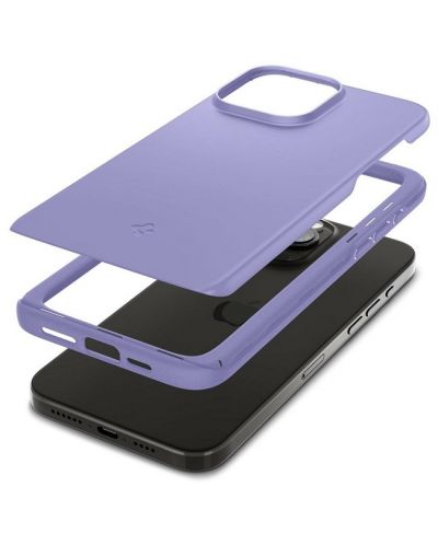 Калъф Spigen - Thin Fit, iPhone 15 Pro, Iris Purple - 2