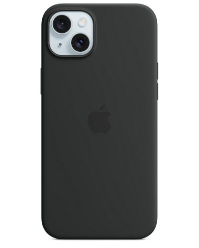 Калъф Apple - Silicone MagSafe, iPhone 15 Plus, черен - 1