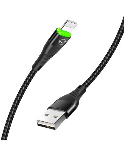 Кабел Xmart - Flash, USB-A/Lightning, 1.2 m, черен - 2