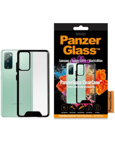 Калъф PanzerGlass - ClearCase, Galaxy S20 FE, прозрачен/черен - 1
