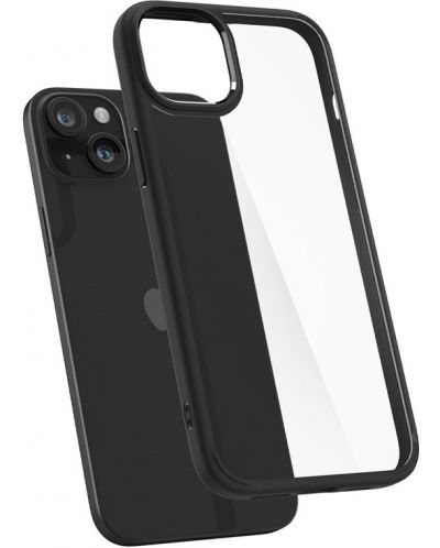 Калъф Spigen - Ultra Hybrid, iPhone 15 Plus, Matte Black - 4