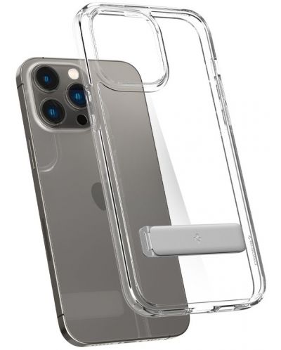 Калъф Spigen - Ultra Hybrid S, iPhone 14 Pro, прозрачен - 4