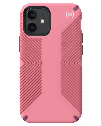 Калъф Speck - Presidio 2 Grip, iPhone 12 mini, розов - 1