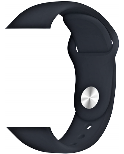 Каишка Trender - Silicone, Apple Watch, 44/45 mm, черна - 1
