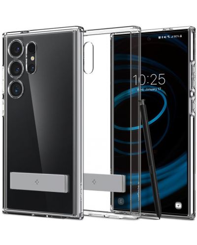 Калъф Spigen - Ultra Hybrid S, Galaxy S24 Ultra, Crystal Clear - 4