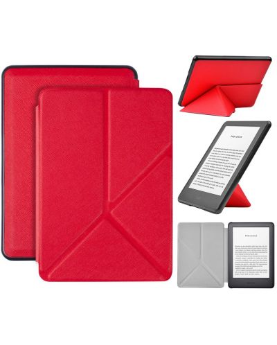 Калъф Garv - Origami, Kindle 2022, червен - 2