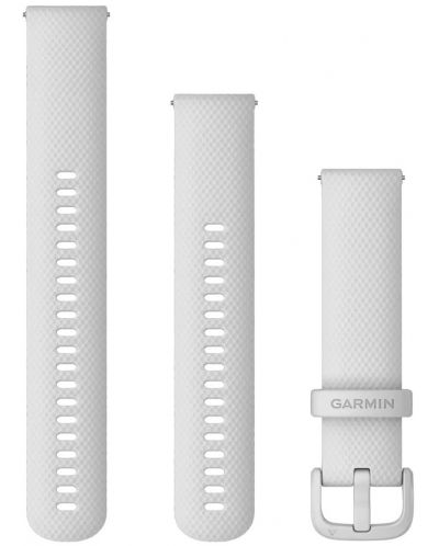 Каишка Garmin - QR Silicone, Venu/vivomove, 20 mm, White - 1