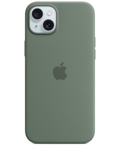 Калъф Apple - Silicone MagSafe, iPhone 15 Plus, Cypress - 1