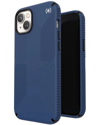Калъф Speck - Presidio 2 Grip MagSafe, iPhone 14 Plus, син - 3