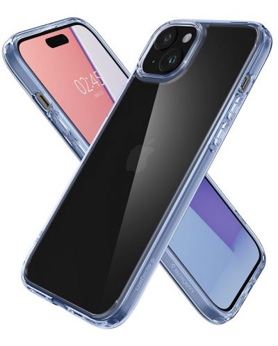 Калъф Spigen - Ultra Hybrid, iPhone 15 Plus, Sky Crystal - 8
