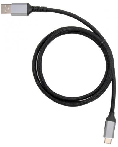 Кабел VCom - CU405M, USB-C/ USB-A, 1.8 m, черен - 5