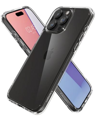 Калъф Spigen - Crystal Hybrid, iPhone 15 Pro, Crystal Clear - 3