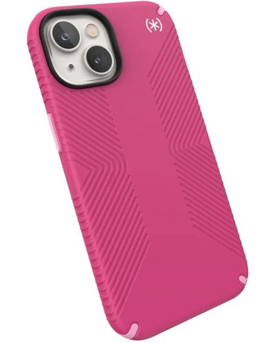 Калъф Speck - Presidio 2 Grip MagSafe, iPhone 14, розов - 2