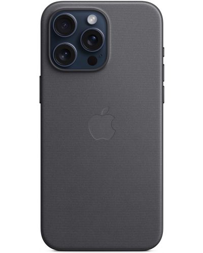 Калъф Apple - FineWoven MagSafe, iPhone 15 Pro Max, черен - 2