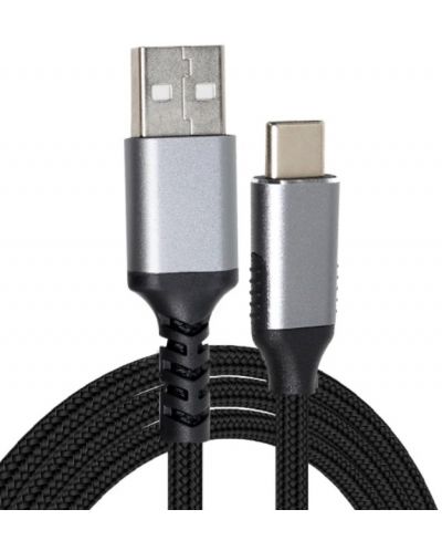 Кабел VCom - CU405M, USB-C/ USB-A, 1.8 m, черен - 4