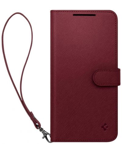 Калъф Spigen - Wallet S Plus, Galaxy S23, червен - 2