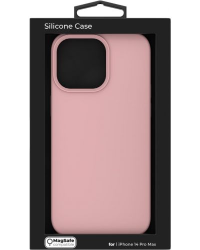 Калъф Next One - Silicon MagSafe, iPhone 14 Pro Max, розов - 9