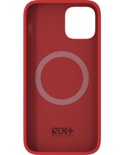 Калъф Next One - Silicon MagSafe, iPhone 12 mini, червен - 2