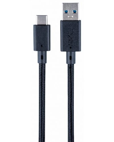 Кабел Nacon - Charge & Data, USB-C Braided Cable, 3 m (PS5) - 1