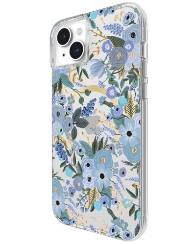 Калъф Case-Mate - Rifle Paper Garden Party Blue MagSafe, iPhone 15 Plus - 3