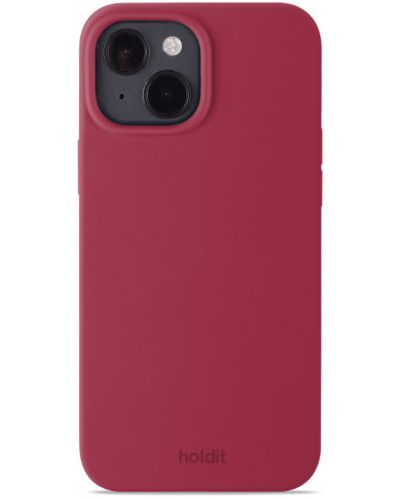 Калъф Holdit - Silicone, iPhone 15, Red Velvet - 1