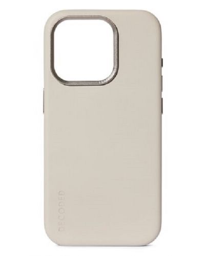 Калъф Decoded - Leather, iPhone 15 Pro, бежов - 1