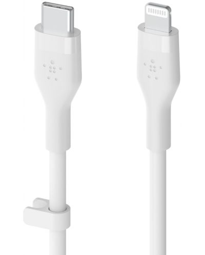 Кабел Belkin - Boost Charge, USB-C/Lightning, 1 m, бял - 2