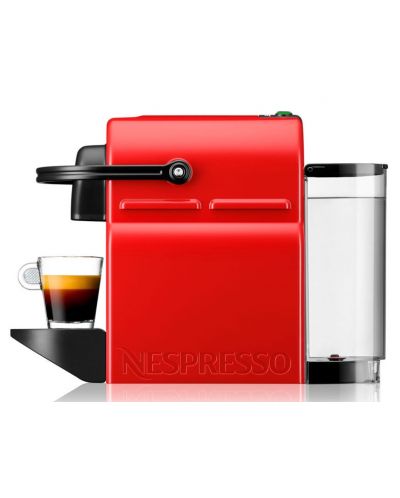 Кафемашина с капсули Nespresso - Inissia Red, C40-EURENE4-S, 19 bar, 0.7 l, Rubi Red - 2