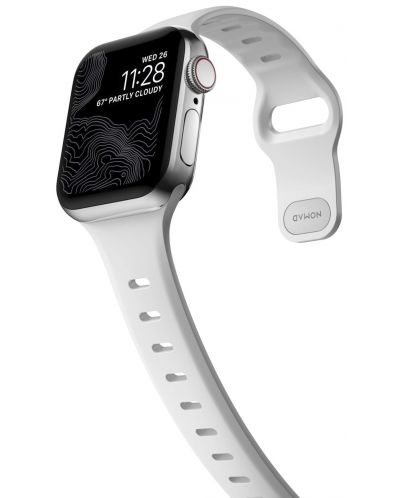 Каишка Nomad - Sport Slim S/M, Apple Watch 1-8/SE, бяла - 4