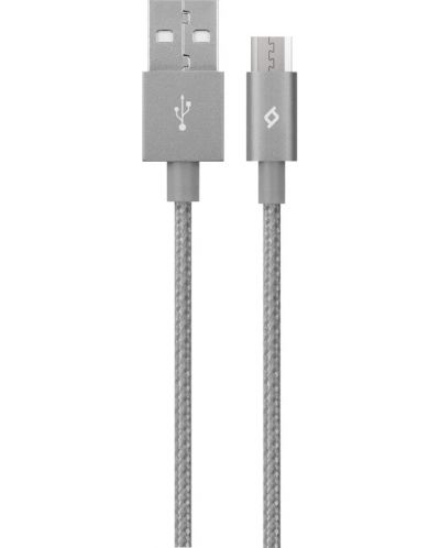 Кабел ttec - AlumiCable, USB-A/Micro USB, 1.2 m, сив - 1