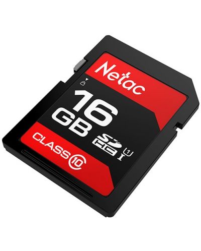 Карта памет Netac - 16GB, SDHC, Class10 - 2