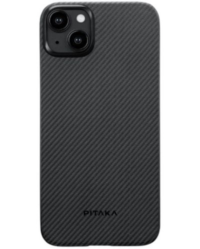 Калъф Pitaka - Fusion MagEZ 4 600D, iPhone 15 Plus, Grey Twill - 1