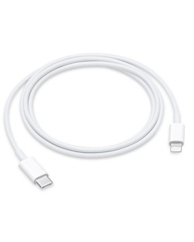 Кабел Apple - MM0A3ZM/A, USB-C/Lightning, 1 m, бял - 1