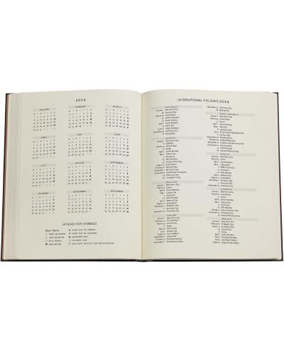 Календар-бележник Paperblanks Restoration - Ultra, 80 листа, 2024 - 6