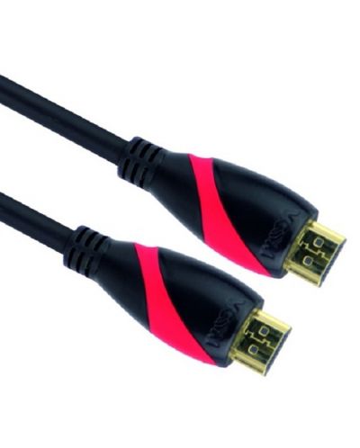 Кабел VCom - CG525-v2.0, HDMI v2.0 M/M 3m Ultra HD 4k2k/60p, 3m, черен - 1